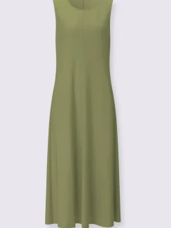 Robe d'été sans manches à encolure ronde avec poches pratiques