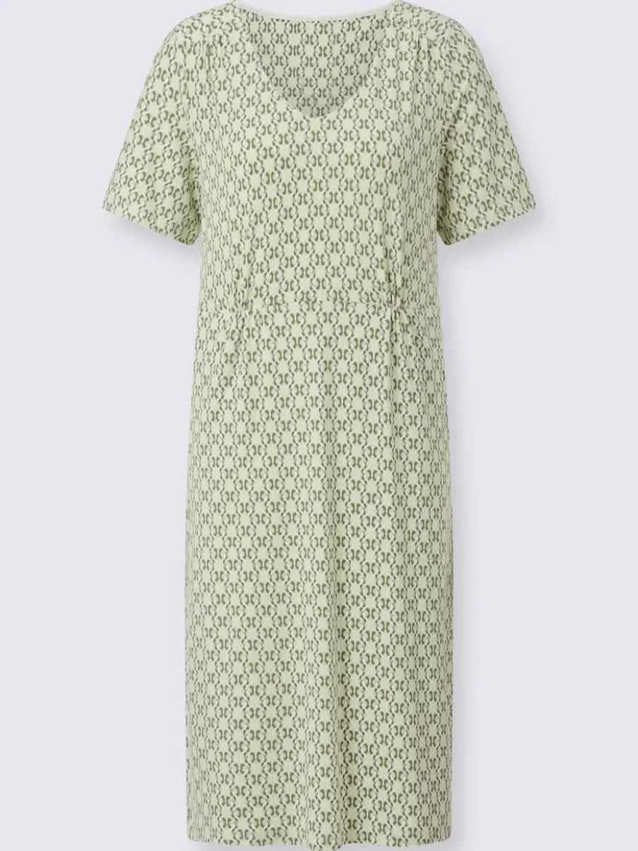 Robe en jersey avec encolure en V et poches