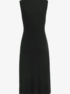 Robe en jersey à empiècements en dentelle florale
