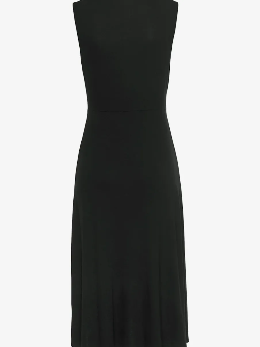 Robe en jersey à empiècements en dentelle florale