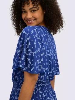Robe en jersey encolure en v affinante