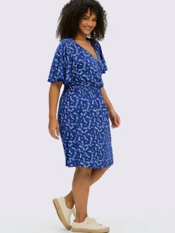 Robe en jersey encolure en v affinante
