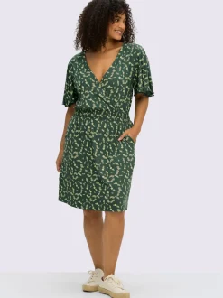 Robe en jersey encolure en v affinante