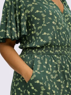 Robe en jersey encolure en v affinante