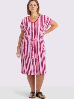 Robe en jersey encolure en v affinante
