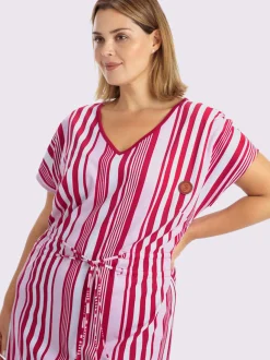 Robe en jersey encolure en v affinante