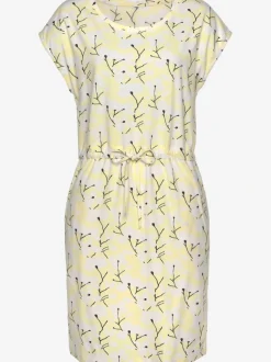 Robe en jersey à encolure ronde avec motif floral