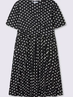 Robe en jersey joli motif à pois