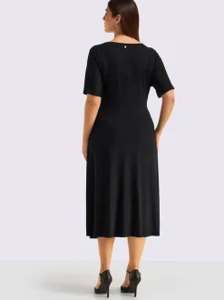 Robe en jersey mancherons