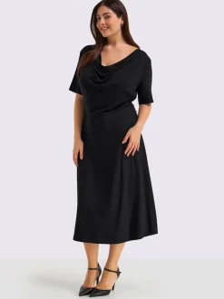 Robe en jersey mancherons