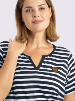 Robe en jersey motif à rayures mode
