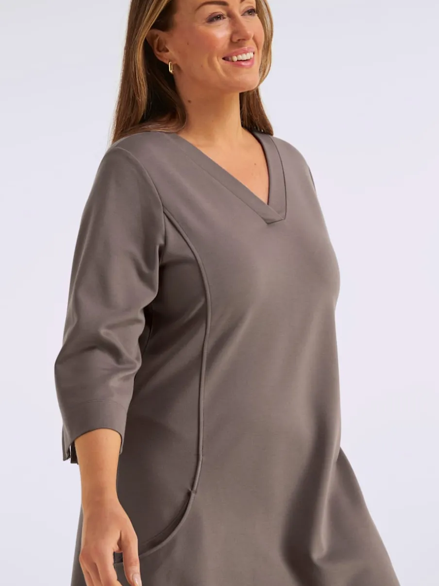 Robe en jersey qualité interlock indéformable