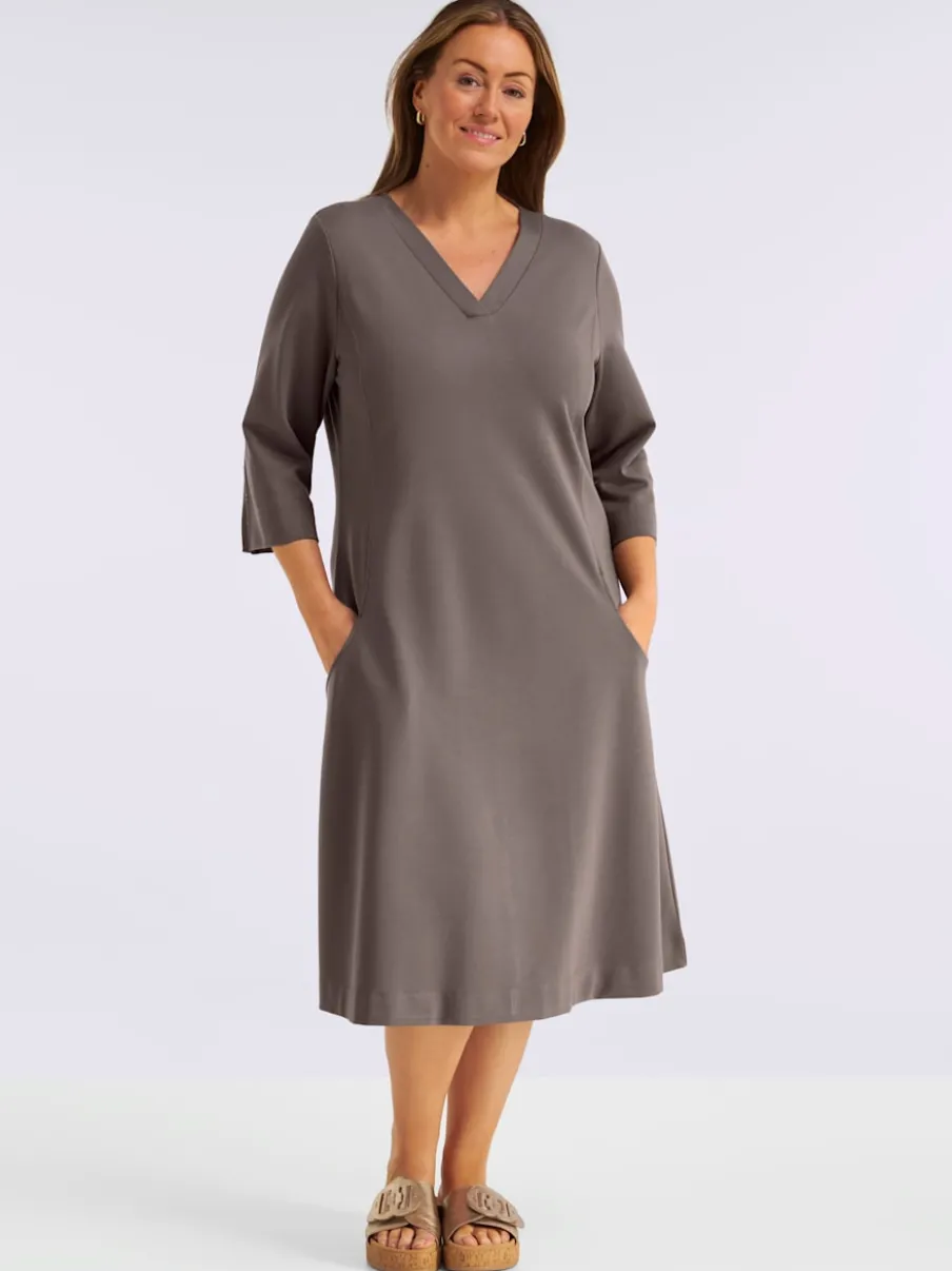 Robe en jersey qualité interlock indéformable
