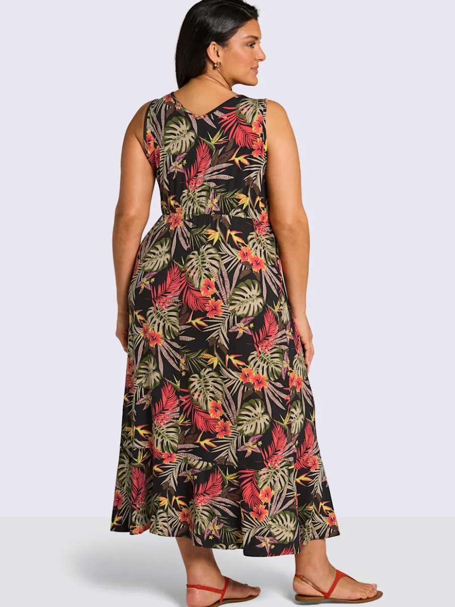 Robe en jersey superbe aspect cache-cœur