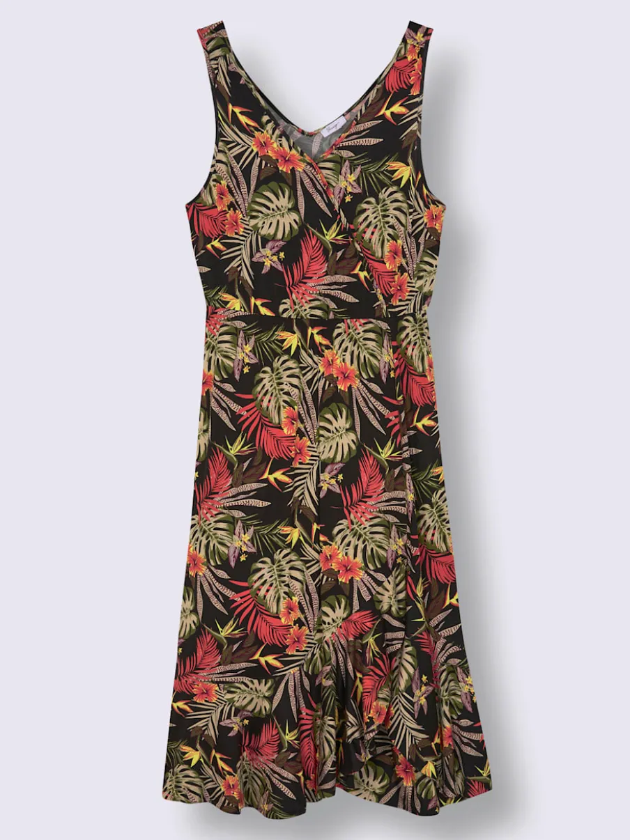 Robe en jersey superbe aspect cache-cœur