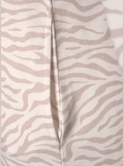Robe en matière sweat avec capuche et poches latérales