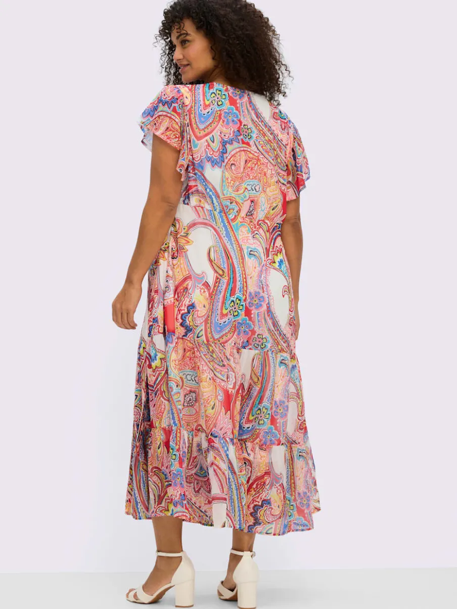 Robe en mousseline avec motif paisley