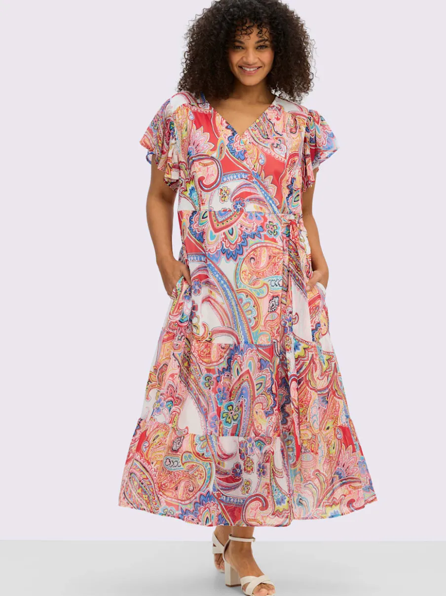Robe en mousseline avec motif paisley
