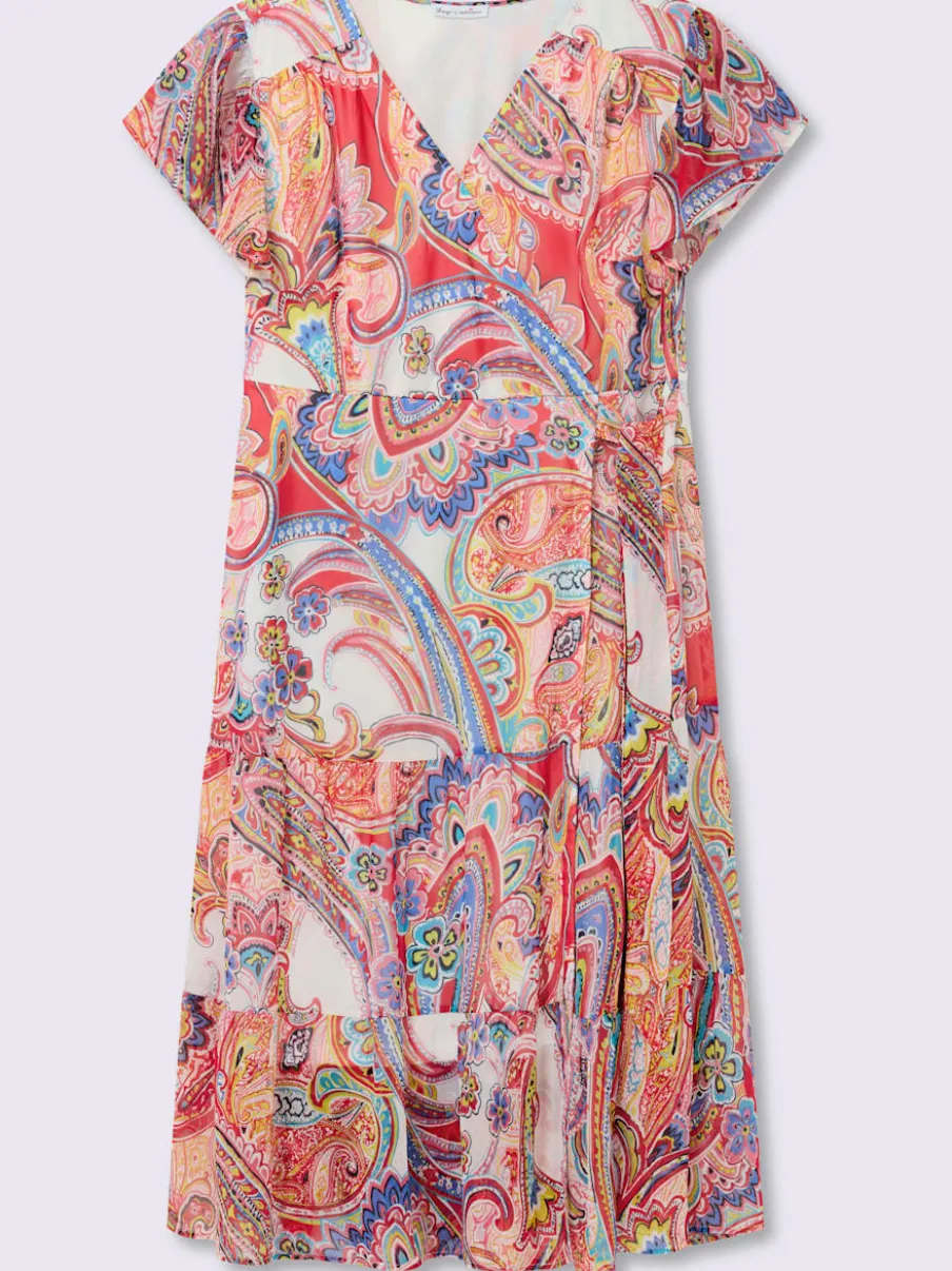 Robe en mousseline avec motif paisley