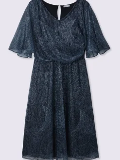 Robe en mousseline semi-manches longues