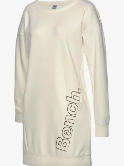 Robe en sweat à col rond avec poches et grand logo
