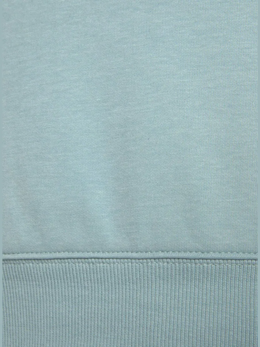 Robe en sweat à col rond avec poches et grand logo
