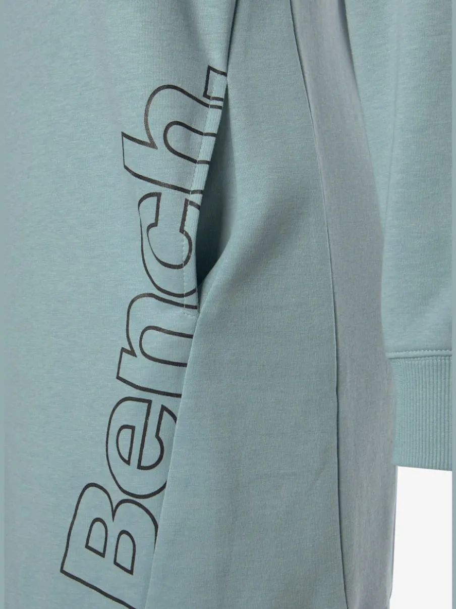 Robe en sweat à col rond avec poches et grand logo