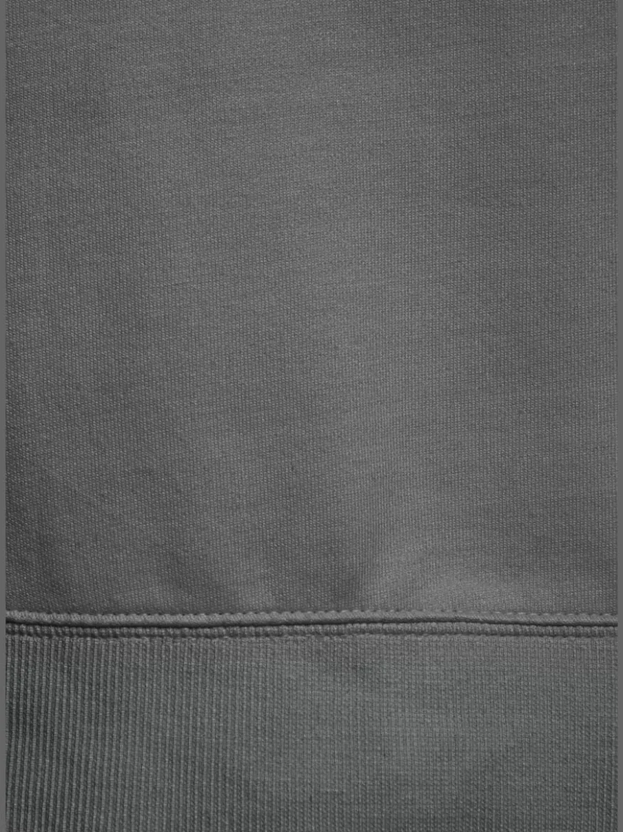 Robe en sweat à col rond avec poches et grand logo
