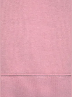 Robe en sweat à col rond avec poches et grand logo
