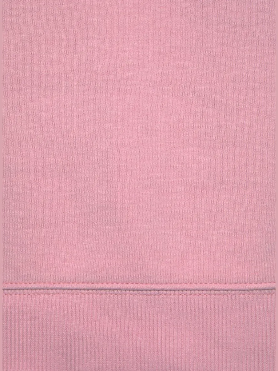 Robe en sweat à col rond avec poches et grand logo