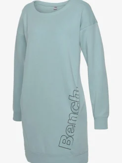 Robe en sweat à col rond avec poches et grand logo