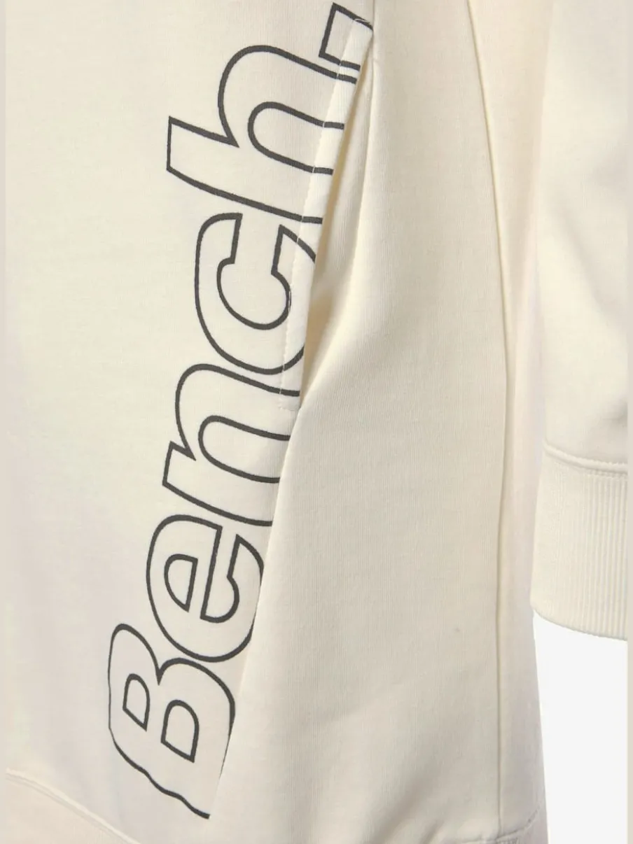 Robe en sweat à col rond avec poches et grand logo