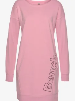 Robe en sweat à col rond avec poches et grand logo