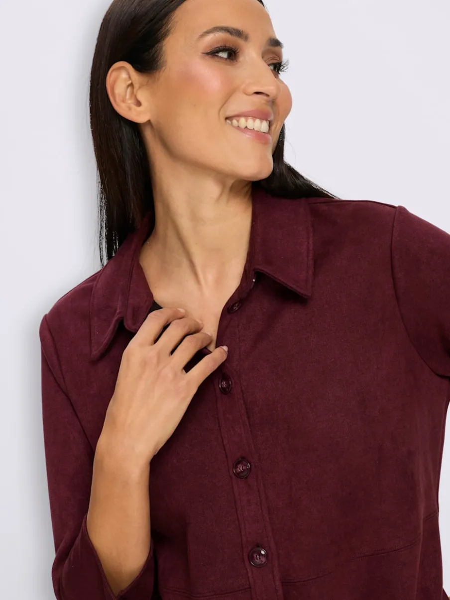 Robe en synthétique toucher velouté