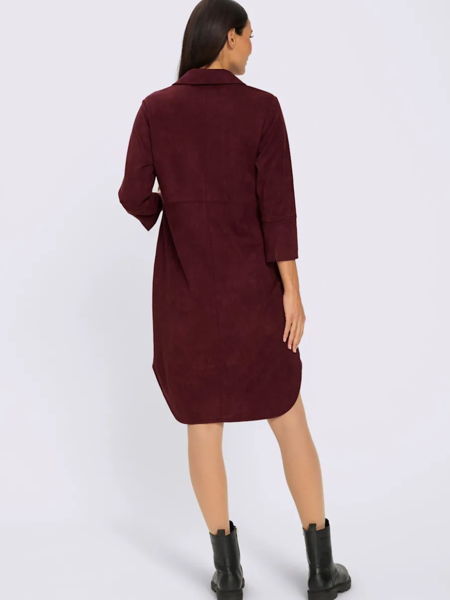 Robe en synthétique toucher velouté