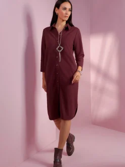 Robe en synthétique toucher velouté