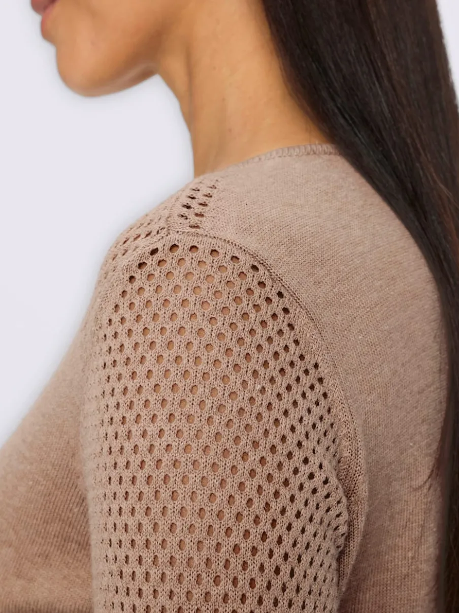 Robe en tricot aspect 2 en 1 tendance