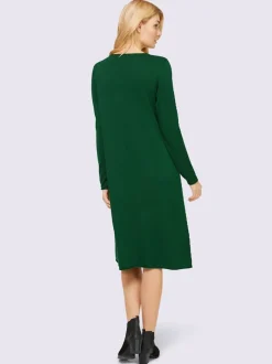 Robe en tricot avec poches et coupe ample confortable