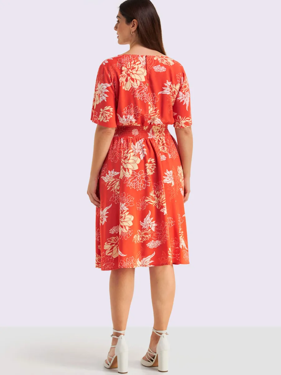 Robe à fleurs motif floral