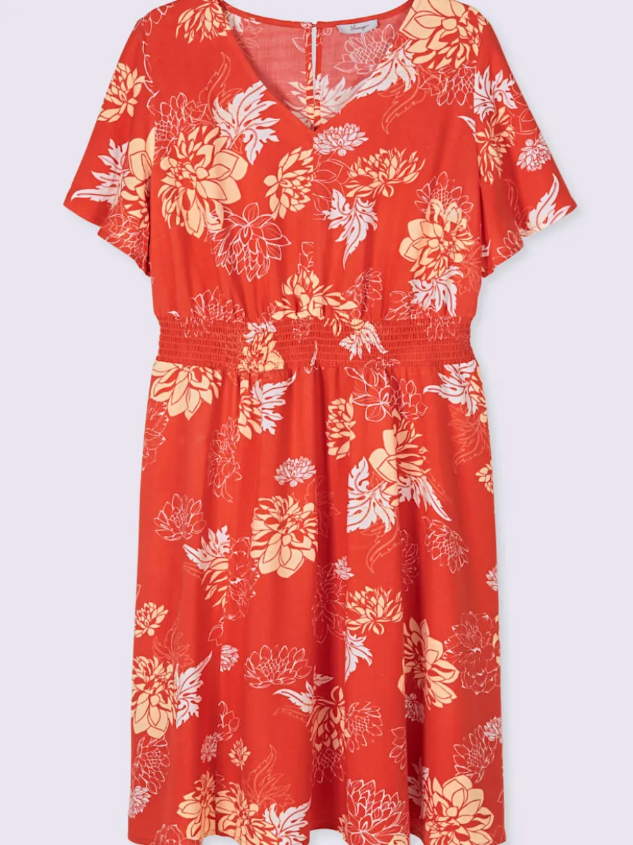 Robe à fleurs motif floral
