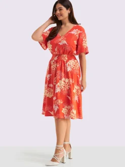 Robe à fleurs motif floral