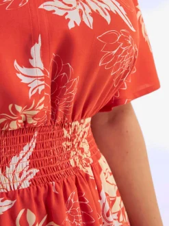 Robe à fleurs motif floral