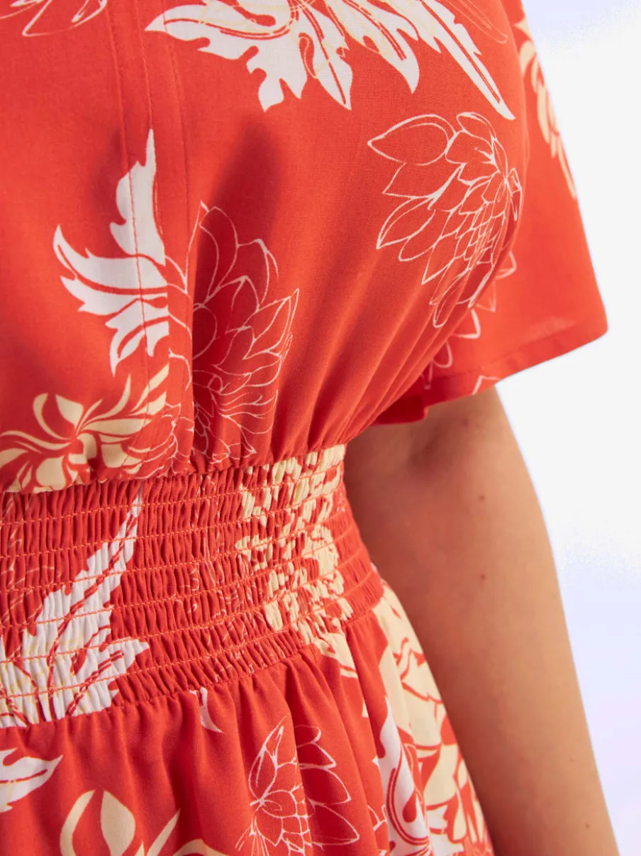 Robe à fleurs motif floral