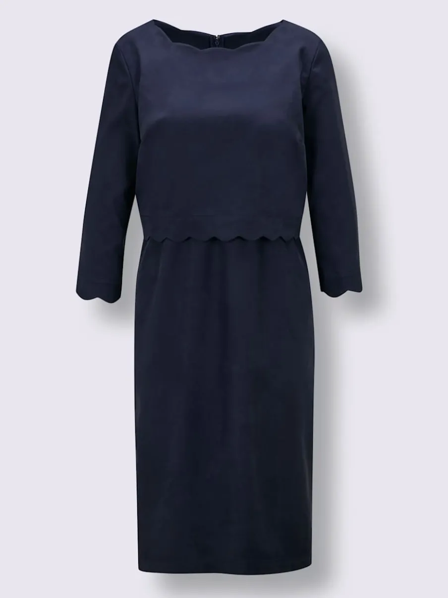 Robe fourreau 63% lyocell (tencel)