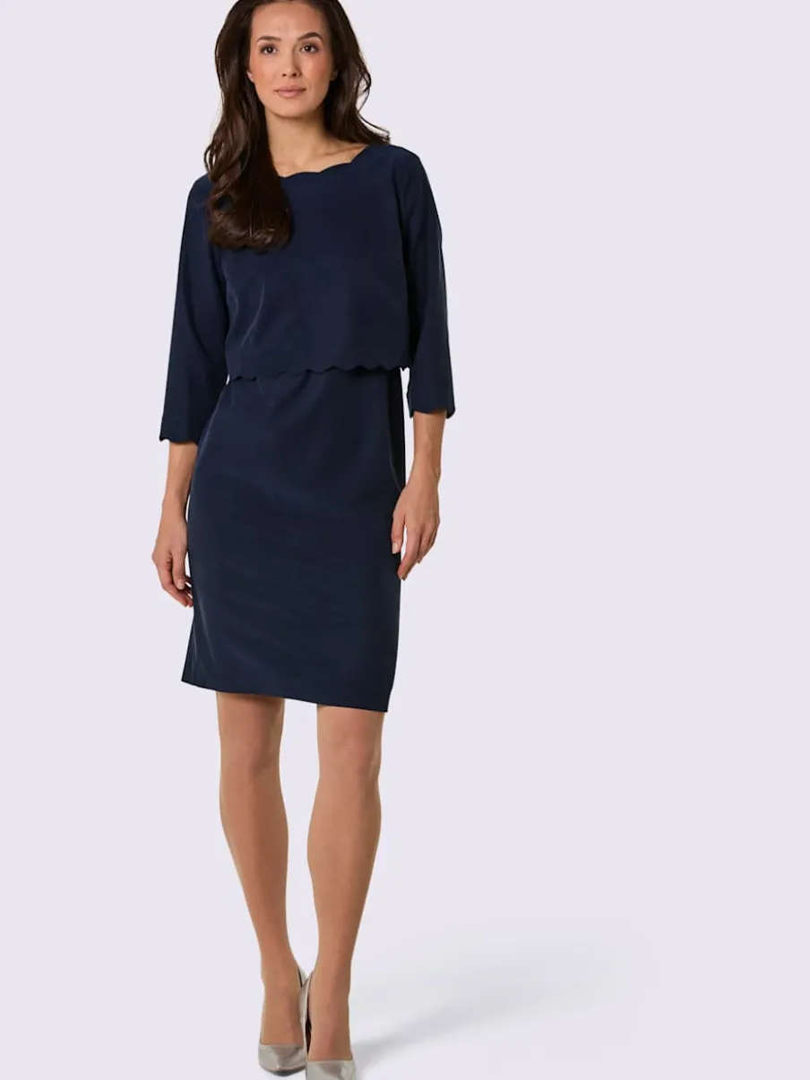 Robe fourreau 63% lyocell (tencel)
