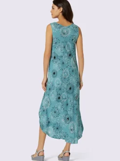 Robe imprimée avec col rond et coupe sans manches