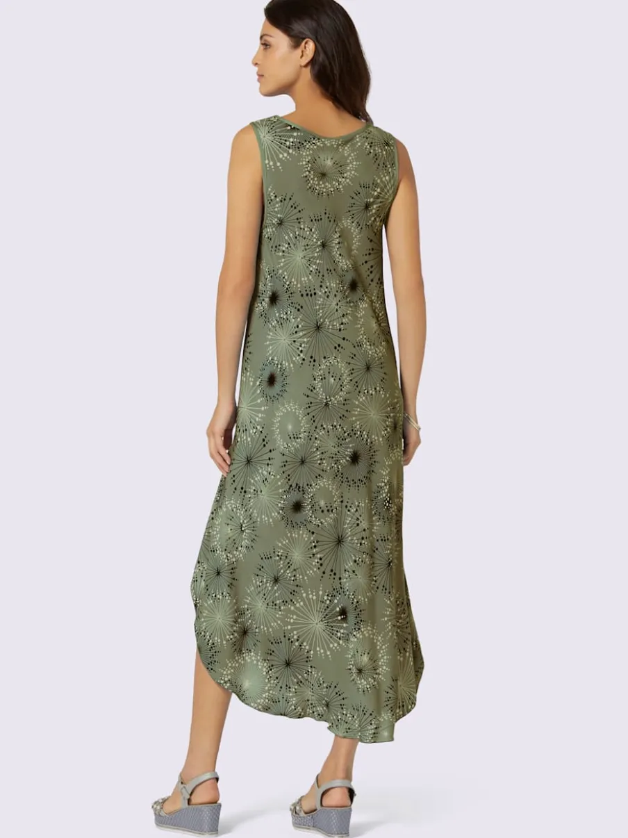 Robe imprimée avec col rond et coupe sans manches