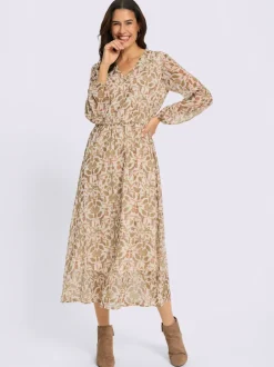 Robe imprimée en polyester recyclé