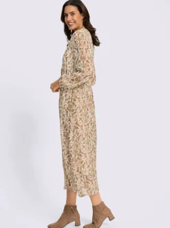 Robe imprimée en polyester recyclé