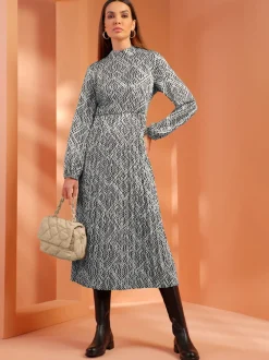 Robe imprimée superbe motif graphique